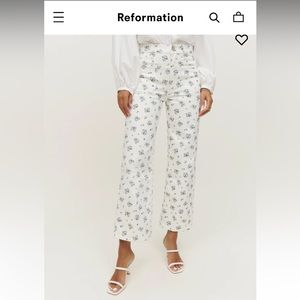 Reformation Alyssa high rise wide leg jeans